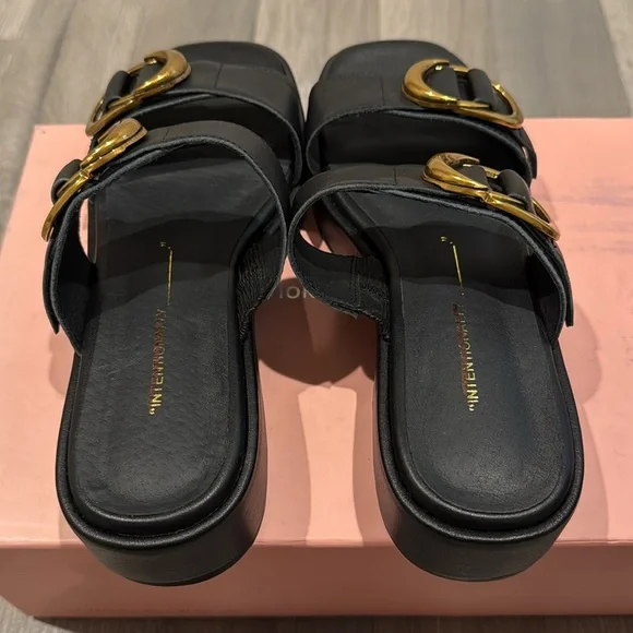 Intentionally Blank Orion Leather Slide Sandal - Picture 9 of 10